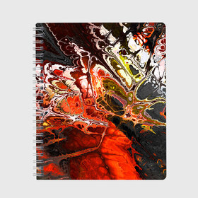 Тетрадь с принтом Nu abstracts art в Екатеринбурге, 100% бумага | 48 листов, плотность листов — 60 г/м2, плотность картонной обложки — 250 г/м2. Листы скреплены сбоку удобной пружинной спиралью. Уголки страниц и обложки скругленные. Цвет линий — светло-серый
 | abstract | art | digital | horror | абстракция | арт | фрактал | хоррор | цифровой