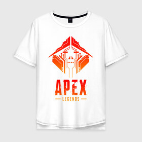 Мужская футболка хлопок Oversize с принтом APEX LEGENDS CRYPTO в Екатеринбурге, 100% хлопок | свободный крой, круглый ворот, “спинка” длиннее передней части | Тематика изображения на принте: apex | apex legends | legend | legends. | апекс игра | апекс легенд | апекс легендc