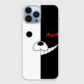 Чехол для iPhone 13 Pro Max с принтом Monokuma в Екатеринбурге,  |  | anime | character | dangan ronpa | kawai | manga | аниме | анимэ | глаз | данганронпа | двухцветная | директор | злодей | из | изображение | кавай | крутой | лицо | манга | медведь | милый | мишка | на груди | необычный | нос