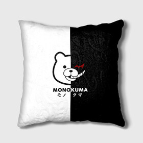 Подушка 3D с принтом _Monokuma_ в Екатеринбурге, наволочка – 100% полиэстер, наполнитель – холлофайбер (легкий наполнитель, не вызывает аллергию). | состоит из подушки и наволочки. Наволочка на молнии, легко снимается для стирки | anime | character | dangan ronpa | kawai | manga | аниме | анимэ | глаз | данганронпа | двухцветная | директор | злодей | из | изображение | кавай | крутой | лицо | манга | медведь | милый | мишка | на груди | необычный | нос