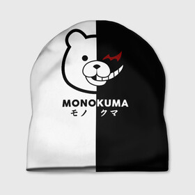 Шапка 3D с принтом _Monokuma_ в Екатеринбурге, 100% полиэстер | универсальный размер, печать по всей поверхности изделия | anime | character | dangan ronpa | kawai | manga | аниме | анимэ | глаз | данганронпа | двухцветная | директор | злодей | из | изображение | кавай | крутой | лицо | манга | медведь | милый | мишка | на груди | необычный | нос