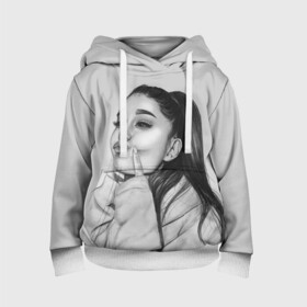 Детская толстовка 3D с принтом Ariana Grande (Ариана Гранде) в Екатеринбурге, 100% полиэстер | двухслойный капюшон со шнурком для регулировки, мягкие манжеты на рукавах и по низу толстовки, спереди карман-кенгуру с мягким внутренним слоем | ariana grande | актриса | американская певица | ариана | ариана гранде | гранде | девушка | музыка | певица | песни | продюсер