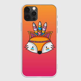 Чехол для iPhone 12 Pro Max с принтом Лиса Индеец в Екатеринбурге, Силикон |  | Тематика изображения на принте: fox | венок | животные | лиса | лисенок | лисичка | полевые цветы | полынь | рисунок | ромашки | стикер | цветы