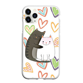 Чехол для iPhone 11 Pro матовый с принтом Сладкая парочка в Екатеринбурге, Силикон |  | Тематика изображения на принте: 14 февраля | 8 марта | валентинов день | верность | влюбленность | влюбленные | вместе навсегда | двое | девичник | девушке | кот | коты | кошка | кошки | любимая | любимый | люблю | люблю тебя | мы с то