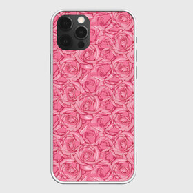 Чехол для iPhone 12 Pro Max с принтом Розы в Екатеринбурге, Силикон |  | flowers | pink roses | roses | texture | розовые розы | розы | текстура | цветы