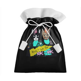Подарочный 3D мешок с принтом Кис-Кис в Екатеринбурге, 100% полиэстер | Размер: 29*39 см | punk | punk rock | rock | алина олешева | кис | кис кис | кокос | панк | панк рок | рок | софья сомусева | хмурый