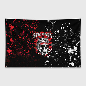 Флаг-баннер с принтом Stigmata | Стигмата (Z) в Екатеринбурге, 100% полиэстер | размер 67 х 109 см, плотность ткани — 95 г/м2; по краям флага есть четыре люверса для крепления | music | rock | stigmata | альтернатива | музыка | рок | стигмата | тарас уманскии