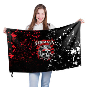 Флаг 3D с принтом Stigmata | Стигмата (Z) в Екатеринбурге, 100% полиэстер | плотность ткани — 95 г/м2, размер — 67 х 109 см. Принт наносится с одной стороны | music | rock | stigmata | альтернатива | музыка | рок | стигмата | тарас уманскии