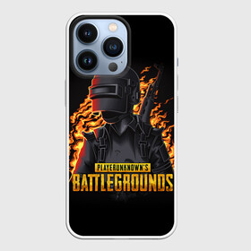 Чехол для iPhone 13 Pro с принтом PUBG | ПАБГ в Екатеринбурге,  |  | action | battle royal | bright | fire | flame | game | heat | light | play | playerunknowns battlegrounds | pubg | wildfire | winner winner chiken dinner | искры | огненный | огонь | пабг | пламя | пожар | шутер