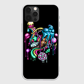 Чехол для iPhone 12 Pro Max с принтом Сладкий принт в Екатеринбурге, Силикон |  | граффити | дизайн | конфеты | красивый | красочный | крутая футболка | молодежный | мороженное | мультик | мультяшный | реп | розовый | сладкий | сладкое | стильный | хип хоп | цветной | яркий