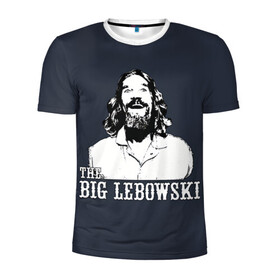 Мужская футболка 3D спортивная с принтом The Big Lebowski в Екатеринбурге, 100% полиэстер с улучшенными характеристиками | приталенный силуэт, круглая горловина, широкие плечи, сужается к линии бедра | dude | film | бриджес | герой | джефф | джеффри | дюдя | комедия | лебовски | персонаж | фильм | чувак