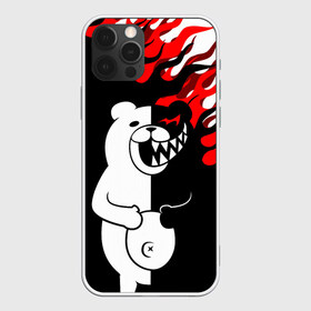 Чехол для iPhone 12 Pro Max с принтом MONOKUMA в Екатеринбурге, Силикон |  | anime | bear | black  white | danganronpa | kurokuma | monodam | monokuma | monomi | monotaro | pink | rabbit | school | shirokuma | аниме | главарь | мoноми | монокума | черно белый | школа