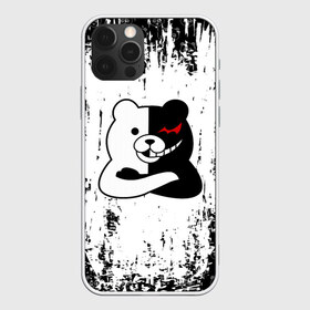 Чехол для iPhone 12 Pro Max с принтом MONOKUMA в Екатеринбурге, Силикон |  | anime | bear | black  white | danganronpa | kurokuma | monodam | monokuma | monomi | monotaro | pink | rabbit | school | shirokuma | аниме | главарь | мoноми | монокума | черно белый | школа