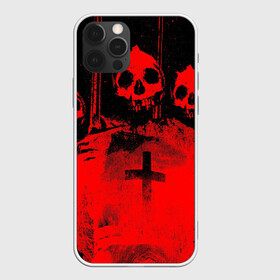 Чехол для iPhone 12 Pro с принтом Анархия в Екатеринбурге, силикон | область печати: задняя сторона чехла, без боковых панелей | 666 | анархия | зло | крест | тьма | черепа