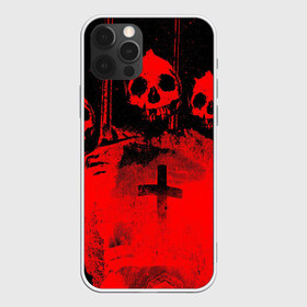 Чехол для iPhone 12 Pro Max с принтом Анархия в Екатеринбурге, Силикон |  | 666 | анархия | зло | крест | тьма | черепа