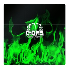 Магнитный плакат 3Х3 с принтом C-OPS(CRITICAL OPS) в Екатеринбурге, Полимерный материал с магнитным слоем | 9 деталей размером 9*9 см | Тематика изображения на принте: action | mobile game | спецназ | шутер