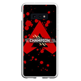 Чехол для Samsung S10E с принтом Apex Legends Champion в Екатеринбурге, Силикон | Область печати: задняя сторона чехла, без боковых панелей | battle | best | buls | epic | gameplay | loot | royale | stream | titanfall | апекс | битва | булс | королевская | легендс | лутбокс | робот | спектры | титан