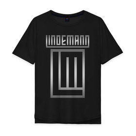 Мужская футболка хлопок Oversize с принтом LINDEMANN в Екатеринбурге, 100% хлопок | свободный крой, круглый ворот, “спинка” длиннее передней части | Тематика изображения на принте: lindemann | lm | rock | кристиан лоренц | линдеманн | лм | музыка | рок | тилль линдеманн