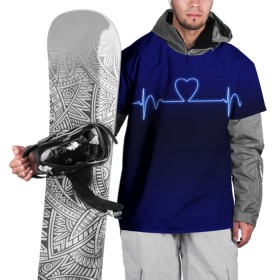 Накидка на куртку 3D с принтом Кардиограмма про любовь в Екатеринбурге, 100% полиэстер |  | 14 февраля | 8 марта | валентинов день | влюблен | влюбленность | влюбленные | вместе навсегда | девичник | девушке | день вл | для жены | здоровье | кардиограмма | любимая | любимый | люблю