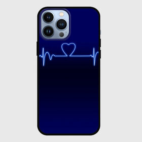 Чехол для iPhone 13 Pro Max с принтом Кардиограмма про любовь в Екатеринбурге,  |  | Тематика изображения на принте: 14 февраля | 8 марта | валентинов день | влюблен | влюбленность | влюбленные | вместе навсегда | девичник | девушке | день вл | для жены | здоровье | кардиограмма | любимая | любимый | люблю