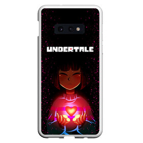 Чехол для Samsung S10E с принтом UNDERTALE FRISK в Екатеринбурге, Силикон | Область печати: задняя сторона чехла, без боковых панелей | asriel dreemurr | chara | frisk | gaster blaster | sans | undertale | азриэль дримурр | андертейл | андрайн | гастер | меттатон | санс | фриск | чара