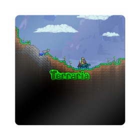 Магнит виниловый Квадрат с принтом terraria game в Екатеринбурге, полимерный материал с магнитным слоем | размер 9*9 см, закругленные углы | game | pixel | terraria | игра | пиксель | террариа