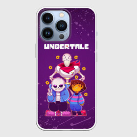 Чехол для iPhone 13 Pro с принтом UNDERTALE в Екатеринбурге,  |  | Тематика изображения на принте: asriel dreemurr | chara | frisk | gaster blaster | sans | undertale | азриэль дримурр | андертейл | андрайн | гастер | меттатон | санс | фриск | чара