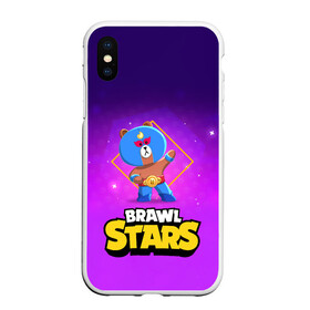 Чехол для iPhone XS Max матовый с принтом Brawl Stars El Brown в Екатеринбурге, Силикон | Область печати: задняя сторона чехла, без боковых панелей | bo | brawl | brock | bull | colt | dynamike | elprimo | jessie | leon | moba | nita | shelly | stars | бо | брок | булл | джесси | динамайк | кольт | леон | нита | шелли | эльпримо