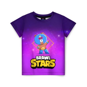 Детская футболка 3D с принтом Brawl Stars. El Brown в Екатеринбурге, 100% гипоаллергенный полиэфир | прямой крой, круглый вырез горловины, длина до линии бедер, чуть спущенное плечо, ткань немного тянется | bo | brawl | brock | bull | colt | dynamike | elprimo | jessie | leon | moba | nita | shelly | stars | бо | брок | булл | джесси | динамайк | кольт | леон | нита | шелли | эльпримо