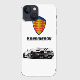 Чехол для iPhone 13 mini с принтом Koenigsegg в Екатеринбурге,  |  | Тематика изображения на принте: футболка 3d с принтом koenigsegg