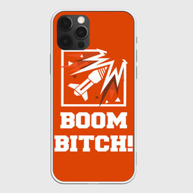 Чехол для iPhone 12 Pro Max с принтом Boom Bitch! в Екатеринбурге, Силикон |  | ace | diamond | epic | fails | funny | gameplay | mozzie | pro league | pvp | r6 | r6s | random | update | герой | дым | огонь | осада | пламя | радуга | снайпер | сражения | туман | шутер