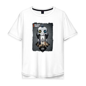 Мужская футболка хлопок Oversize с принтом Love Death Robots,Three Robots в Екатеринбурге, 100% хлопок | свободный крой, круглый ворот, “спинка” длиннее передней части | Тематика изображения на принте: 