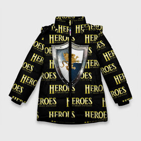 Зимняя куртка для девочек 3D с принтом Heroes of Might and Magic в Екатеринбурге, ткань верха — 100% полиэстер; подклад — 100% полиэстер, утеплитель — 100% полиэстер. | длина ниже бедра, удлиненная спинка, воротник стойка и отстегивающийся капюшон. Есть боковые карманы с листочкой на кнопках, утяжки по низу изделия и внутренний карман на молнии. 

Предусмотрены светоотражающий принт на спинке, радужный светоотражающий элемент на пуллере молнии и на резинке для утяжки. | heroes | heroes of might and magic | oldskull | герои | герои меча | герои меча и магии | олдскулл