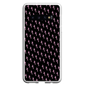 Чехол для Samsung Galaxy S10 с принтом LiL PEEP Pattern в Екатеринбурге, Силикон | Область печати: задняя сторона чехла, без боковых панелей | Тематика изображения на принте: lil peep | lil prince | pink | зарубежная музыка | лил пип | маленький принц