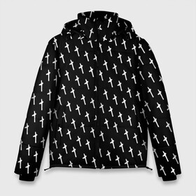 Мужская зимняя куртка 3D с принтом LiL PEEP Pattern в Екатеринбурге, верх — 100% полиэстер; подкладка — 100% полиэстер; утеплитель — 100% полиэстер | длина ниже бедра, свободный силуэт Оверсайз. Есть воротник-стойка, отстегивающийся капюшон и ветрозащитная планка. 

Боковые карманы с листочкой на кнопках и внутренний карман на молнии. | Тематика изображения на принте: lil peep | lil prince | pink | зарубежная музыка | лил пип | маленький принц
