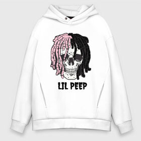 Мужское худи Oversize хлопок с принтом Lil Peep в Екатеринбурге, френч-терри — 70% хлопок, 30% полиэстер. Мягкий теплый начес внутри —100% хлопок | боковые карманы, эластичные манжеты и нижняя кромка, капюшон на магнитной кнопке | lil | lil peep | music | new | peep | rap | rip | skull | лил | музыка | пеп | пип | рэп | рэпер | скилет | череп