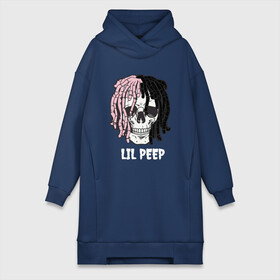 Платье-худи хлопок с принтом Lil Peep в Екатеринбурге,  |  | lil | lil peep | music | new | peep | rap | rip | skull | лил | музыка | пеп | пип | рэп | рэпер | скилет | череп
