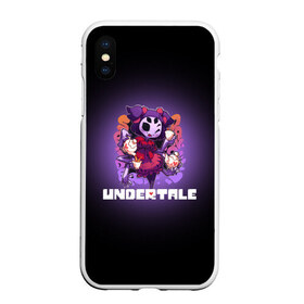 Чехол для iPhone XS Max матовый с принтом UNDERTALE в Екатеринбурге, Силикон | Область печати: задняя сторона чехла, без боковых панелей | asriel dreemurr | chara | frisk | gaster blaster | sans | undertale | азриэль дримурр | андертейл | андрайн | гастер | меттатон | санс | фриск | чара