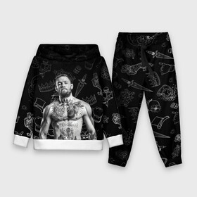 Детский костюм 3D (с толстовкой) с принтом CONOR McGREGOR. в Екатеринбурге,  |  | conor | conor mcgregor | ssru | ufs | бокс | дональд серроне | ирландский боец | конор | конор макгрегор | конор макгрегор vs дональд серроне | макгрегор | профессиональный бокс | смешанные бои