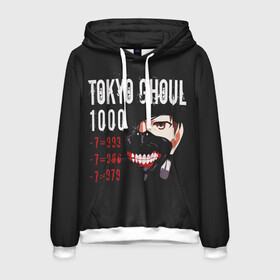 Мужская толстовка 3D с принтом Tokyo Ghoul в Екатеринбурге, 100% полиэстер | двухслойный капюшон со шнурком для регулировки, мягкие манжеты на рукавах и по низу толстовки, спереди карман-кенгуру с мягким внутренним слоем. | ccg | cover | ghoul | jack | kaneki | kureo | mado | tokyo | touka | unravel | гуль | канеки кен | куинкс | сёдзё | сова | токийский | ужасы | хайсе сасаки