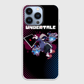 Чехол для iPhone 13 Pro с принтом UNDERTALE в Екатеринбурге,  |  | Тематика изображения на принте: asriel dreemurr | chara | frisk | gaster blaster | sans | undertale | азриэль дримурр | андертейл | андрайн | гастер | меттатон | санс | фриск | чара