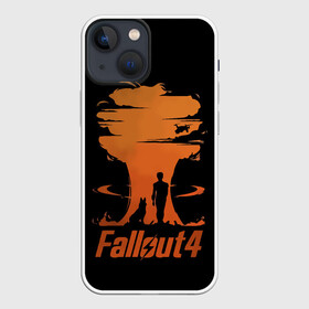 Чехол для iPhone 13 mini с принтом Fallout 4 в Екатеринбурге,  |  | art | dog | drone | explosion | fallout | fallout 4 | game | man | арт | взрыв | дрон | игра | собака | фоллаут | фоллаут 4 | человек