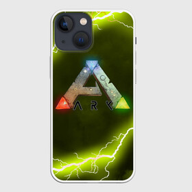 Чехол для iPhone 13 mini с принтом Ark Survival Evolved в Екатеринбурге,  |  | Тематика изображения на принте: ark survival evolved | dino | game | динозавр | игры