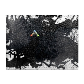 Обложка для студенческого билета с принтом Ark Survival Evolved в Екатеринбурге, натуральная кожа | Размер: 11*8 см; Печать на всей внешней стороне | Тематика изображения на принте: ark survival evolved | dino | game | динозавр | игры