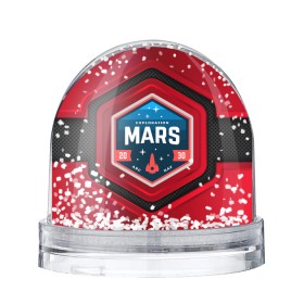 Снежный шар с принтом MARS NASA в Екатеринбурге, Пластик | Изображение внутри шара печатается на глянцевой фотобумаге с двух сторон | mars | nasa | будущее | звезды | космические войны | космонавт | космос | марс | наса | ракета