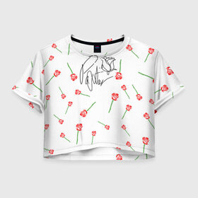 Женская футболка Crop-top 3D с принтом PAYTON MOORMEIER в Екатеринбурге, 100% полиэстер | круглая горловина, длина футболки до линии талии, рукава с отворотами | payton moormeier | tiktok | блогер | пейтон | пейтон моормиер | тикток | тиктокер | ютубер