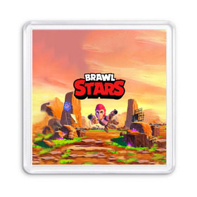 Магнит 55*55 с принтом Brawl Stars. Colt в Екатеринбурге, Пластик | Размер: 65*65 мм; Размер печати: 55*55 мм | bo | brawl | brock | bull | colt | dynamike | elprimo | jessie | leon | moba | nita | shelly | stars | бо | брок | булл | джесси | динамайк | кольт | леон | нита | шелли | эльпримо