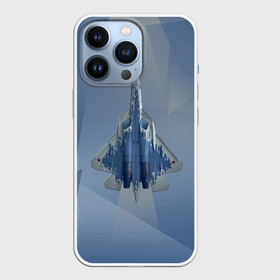 Чехол для iPhone 13 Pro с принтом Су 57 в Екатеринбурге,  |  | Тематика изображения на принте: авиа | авиация | брату | ввс | военно воздушные силы | деду | дедушке | день защитника | день защитника отечества | день мужчин | другу | защитник | летать | летчик | любимому | мужской день