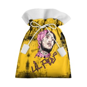 Подарочный 3D мешок с принтом Lil Peep в Екатеринбурге, 100% полиэстер | Размер: 29*39 см | lil | peep | автор | модель | певец | рэпер | хип хоп | эмо рэп.