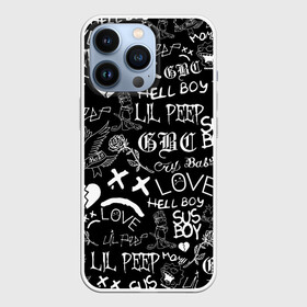 Чехол для iPhone 13 Pro с принтом LIL PEEP LOGOBOMBING | ЛИЛ ПИП в Екатеринбурге,  |  | lil peep | lil prince | pink | зарубежная музыка | лил пип | маленький принц